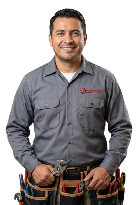 Professional plumber ready to help